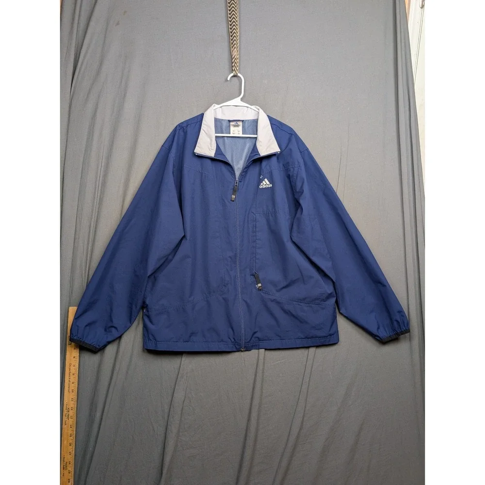 Adidas Men's Navy Full Zip‎ Jacket Size XLarge